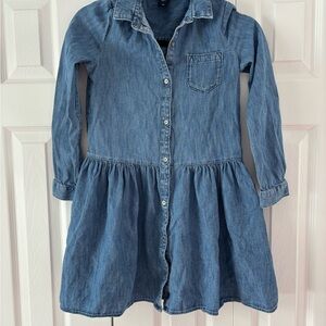 GAP Blue Denim Casual Kids Dress